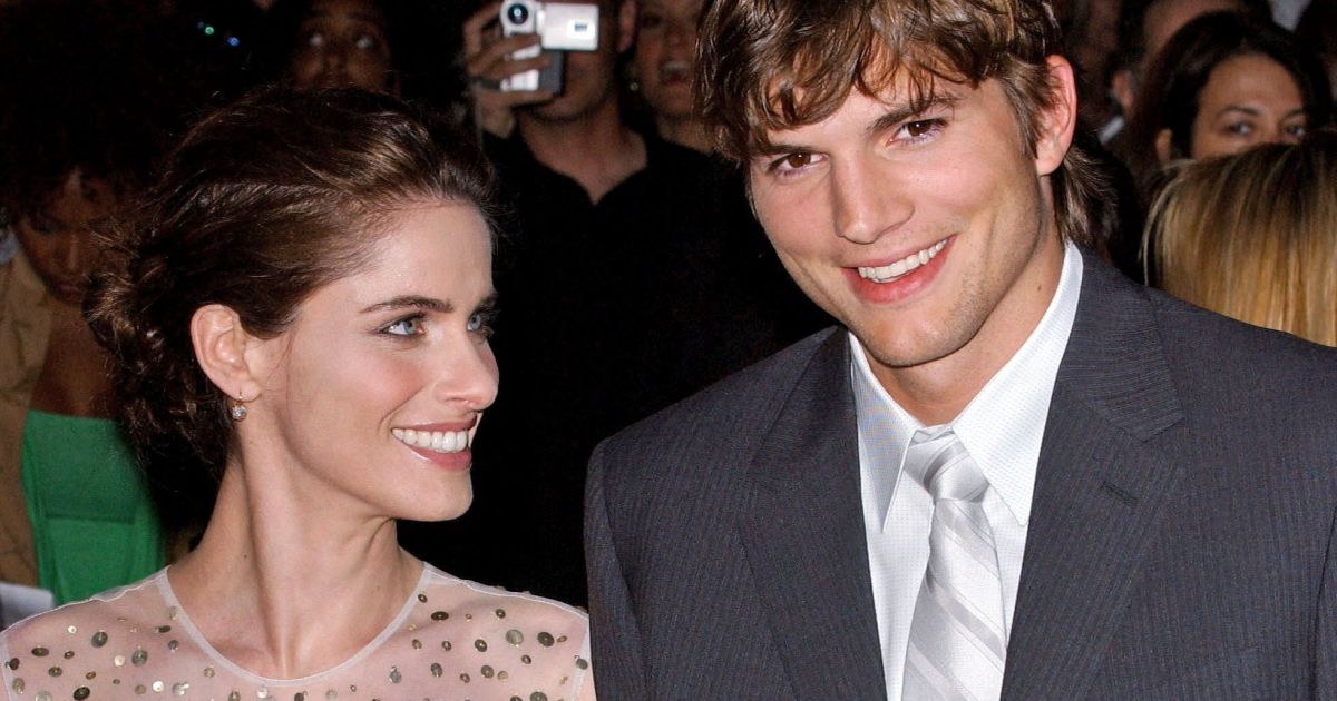 Ashton Kutcher et Amanda Peet à la première de la comédie 7 ans de