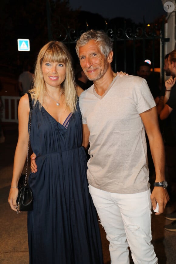 Exclusif - Nagui et sa femme Mélanie Page - People à la soirée d'ouverture du 34ème Festival de Ramatuelle. Le 1er août 2018 © Franz Chavaroche / Nice Matin / Bestimage