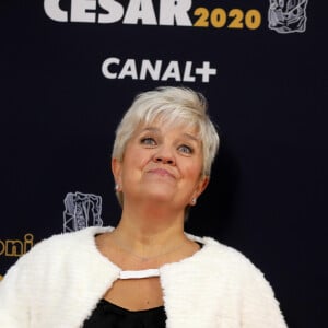 Exclusif - Mimie Mathy lors de l'arrivée à la 45e cérémonie des Cesar à la salle Pleyel à Paris, le 28 février 2020.