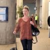Exclusif - Katherine Heigl arrive à l'aéroport de Toronto le 23 octobre 2018.