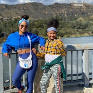 Christina Milian avec sa fille Violet le 27 mars 2020.