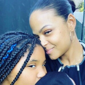 Christina Milian avec sa fille Violet le 2 février 2020.