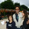 Anthony Delon avec ses filles Liv et Loup - Inauguration de la fête foraine des Tuileries à Paris Le 28 Juin 2013