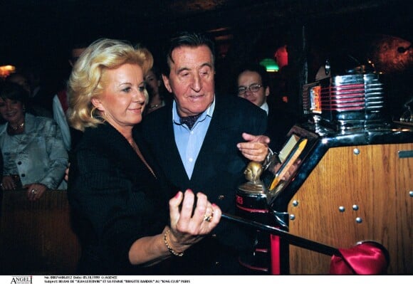 80 ans de Jean Lefebvre, avec sa femme Brigitte en octobre 1999.