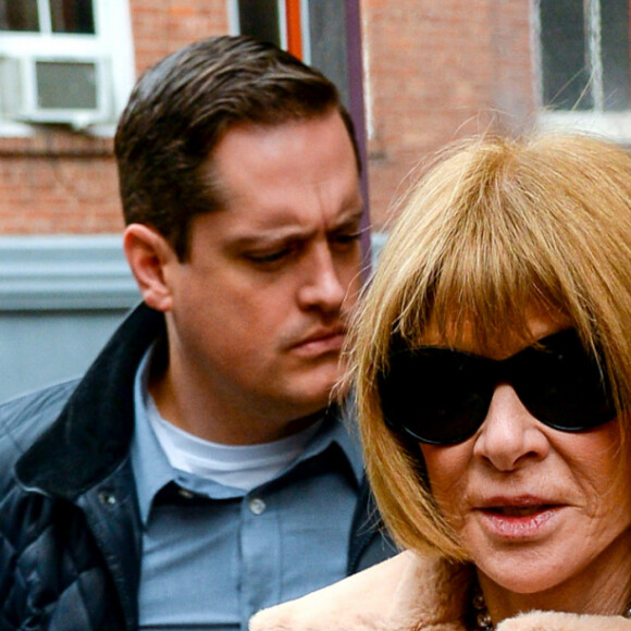 Exclusif - Anna Wintour au restaurant "Sant Amboeus" à New York, le 28 janvier 2020.