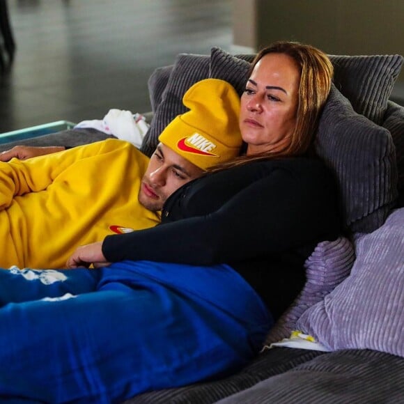 Neymar et sa mère Nadine Gonçalves sur Instagram, le 19 janvier 2020.