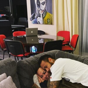 Neymar et sa mère Nadine sur Instagram, le 28 octobre 2019.