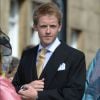 Hugh Grosvenor, duc de Westminster, lors du baptême de son filleul le prince George à Londres, le 23 octobre 2013.