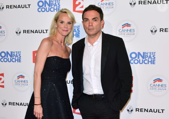 Vanessa Burggraf et Yann Moix au photocall lors de l'enregistrement de l'émission "On n'est pas couché" à la Villa Domergue lors du 70ème Festival International du Film de Cannes, France, le 24 mai 2017. © Giancarlo Gorassini/Bestimage