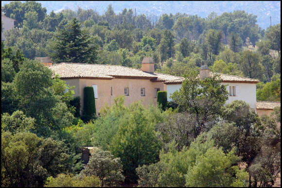 Aperçu de la villa de Johnny Depp dans le sud de la France, dans le village du Plan-de-la-Tour, en 2007.