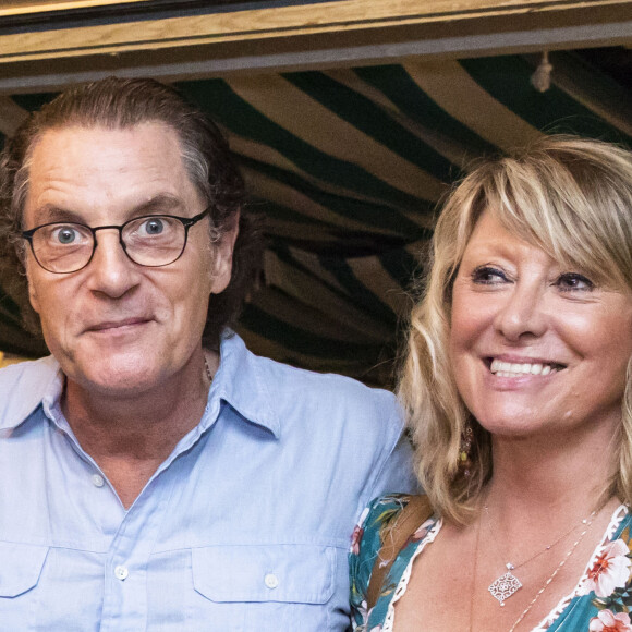 Exclusif - Francis Cabrel et sa femme Mariette - Francis Cabrel en concert lors du festival de Ramatuelle le 2 aout 2018. C'est la première fois qu'il vient chanter au festival de Ramatuelle. © Cyril Bruneau/Bestimage