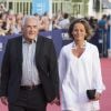 Dominique Strauss-Kahn et Myriam L'Aouffir - Avant-première du film "Sin City" lors du 40ème festival du cinéma américain de Deauville, le 13 septembre 2014.