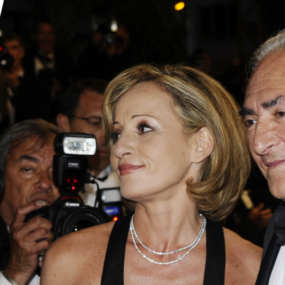 Dominique Strauss Kahn et Myriam L'Aouffir sur le tapis rouge lors du 66eme festival du film de Cannes. Le 25 mai 2013.