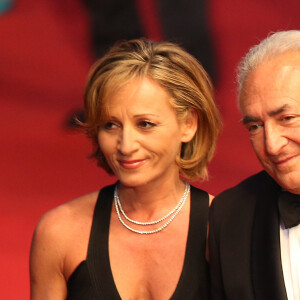 Dominique Strauss Kahn et Myriam L'Aouffir sur le tapis rouge lors du 66eme festival du film de Cannes. Le 25 mai 2013.