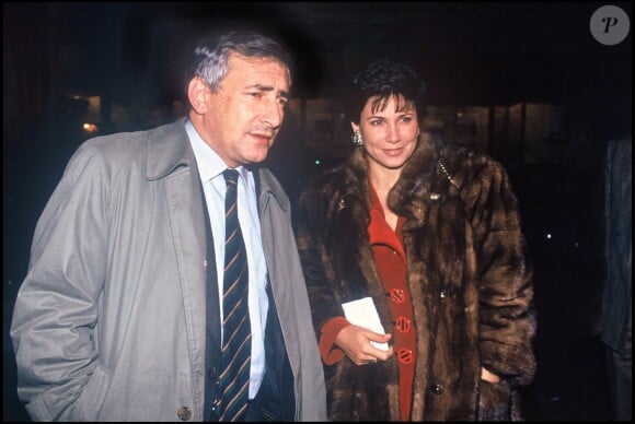 Archives- Dominique Strauss Kahn et Anne Sinclair en 1992 à Paris
