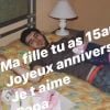 Jérémy Chatelain célèbre les 15 ans de sa fille Annily le 28 avril 2020, qu'il a eue avec Alizée.