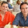 Anthony Delon et la comédienne Sveva Alviti lors du Longines Paris Eiffel Jumping au Champ de Mars à Paris, le 7 juillet 2019. © Veeren Ramsamy/Bestimage