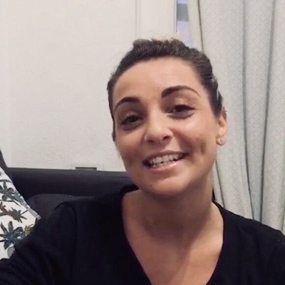Priscilla en interview confinée pour Purepeople. Le 28 avril 2020.