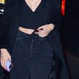 Exclusif - Gigi Hadid à la sortie d'une soirée à New York le 14 février 2019.