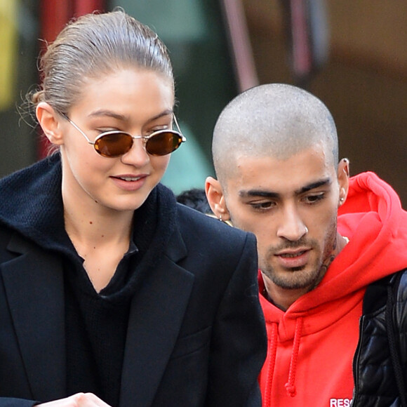 Exclusif - Gigi Hadid et Zayn Malik à nouveau en couple, dans les rues de New York, le 29 avril 2018.