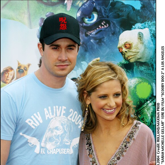 Sarah Michelle Gellar et Freddie Prinze Jr. - Première du film "Scooby Doo 2" à Los Angeles. Le 22 mars 2004.