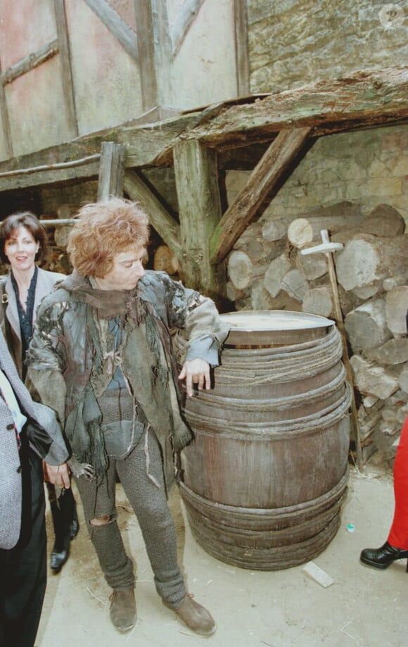Christian Clavier - Tournage du film "Les Visiteurs 2" à Beynac. Le 20 mars 1997.