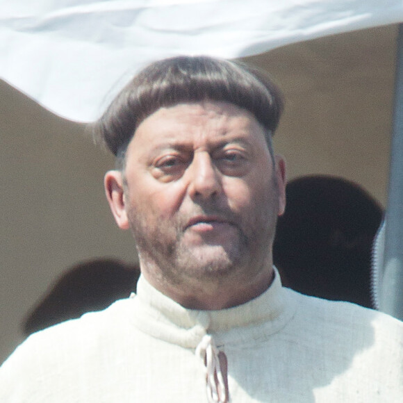 Exclusif - Jean Reno - Tournage du film "Les Visiteurs 3" à Bruxelles le 10 juin 2015.