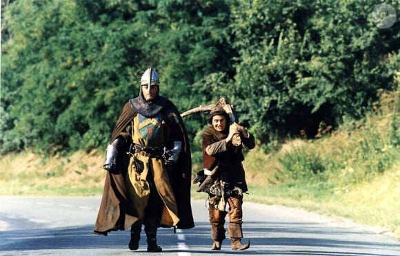 Jean Reno et Christian Clavier dans le film "Les Visiteurs" en 1993.