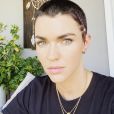 L'actrice australienne Ruby Rose et son crane rasé sur Instagram, le 24 avril 2020.