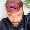 Ricky Martin et ses cheveux roses sur Instagram, le 27 mars 2020.
