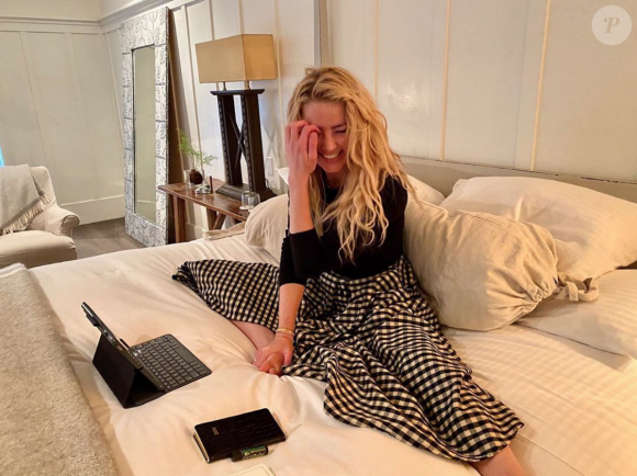 Amber Heard. Avril 2020.