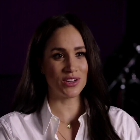 -Captures d'écran - Meghan Markle parle du documentaire "Elephant" de Disney + dans l'émission Inside le 21 avril 2020