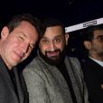 Benjamin Castaldi et Cyril Hanouna au gala de boxe Univent à l'AccorHotels Arena de Paris pour le championnat du monde WBA le 15 novembre 2019. © JB Autissier / Panoramic / Bestimage