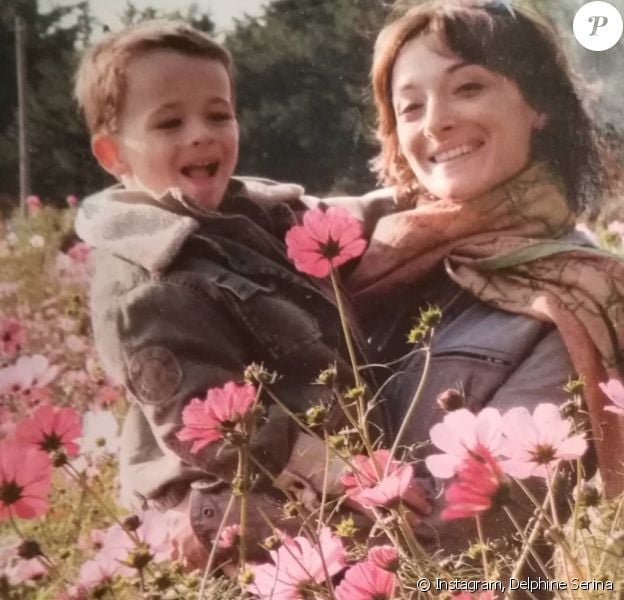 Delphine Serina et son fils Giacomo sur Instagram. Souvenir partagé le 23 décembre 2018.