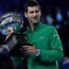 Novak Djokovic remporte l'Open d'Australie 2020 à Melbourne, le 2 février 2020. © Chrsylene Caillaud / Panoramic / Bestimage