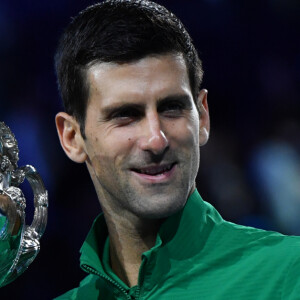 Novak Djokovic remporte l'Open d'Australie 2020 à Melbourne, le 2 février 2020. © Chrsylene Caillaud / Panoramic / Bestimage