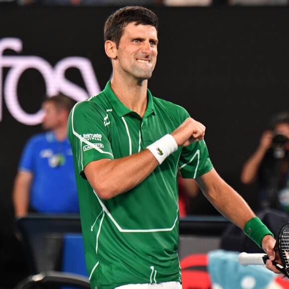 Novak Djokovic - Serbie lors de l'open d'Australie 2020 à Melbourne le 30 janvier 2020. © Chryslène Caillaud / Panoramic / Bestimage