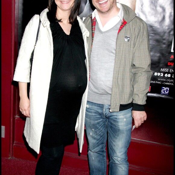 Archive - BRUNO GUILLON & SA FEMME MARION (ENCEINTE) - GENERALE DU SPECTACLE DE ELIE SEMOUN ' MERKI ' A L'OLYMPIA . © Guillaume Gaffiot/bestimage16/10/2008 - PARIS