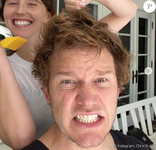Katherine Schwarzenegger et son mari Chris Pratt, confinés. Mai 2020.