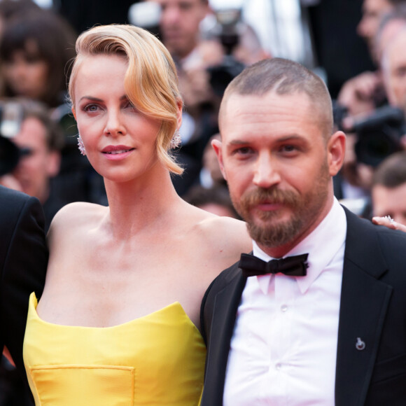 Nicholas Hoult, Charlize Theron, Tom Hardy - Montée des marches du film "Mad Max : Fury Road" lors du 68 ème Festival International du Film de Cannes, à Cannes le 14 mai 2015.