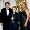 John Travolta, Melissa Etheridge et Queen Latifah aux Oscars en 2007.