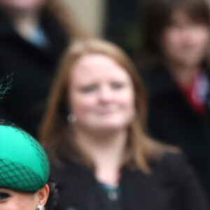 Le prince Harry, duc de Sussex, et Meghan Markle, duchesse de Sussex - La famille royale d'Angleterre lors de la cérémonie du Commonwealth en l'abbaye de Westminster à Londres, le 9 mars 2020.