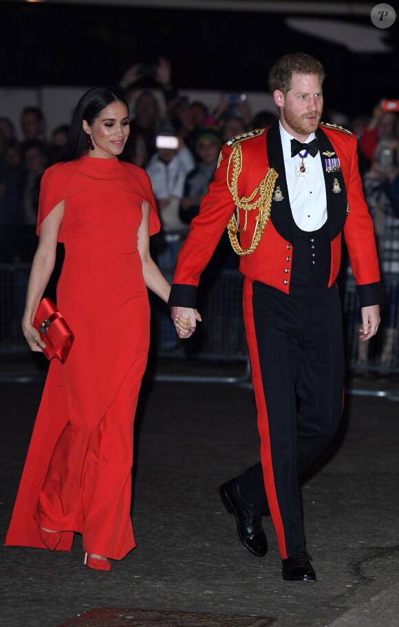 Le prince Harry, duc de Sussex, et Meghan Markle, duchesse de Sussex assistent au festival de musique de Mountbatten au Royal Albert Hall de Londres, Royaume Uni, le 7 mars 2020.
