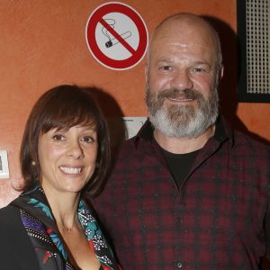 Philippe Etchebest et sa femme Dominique - People assistent au spectacle "Laurent Gerra Sans Modération" sur la scène de l'Olympia à Paris le 27 décembre 2017. © Alain Guizard/Bestimage