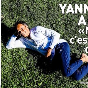 Yannick Noah en couverture de "L'Equipe" le 18 mai 2020 pour ses 60 ans. L'ancien champion de tennis avait prévu de faire une "teuf" avec ses 5 enfants mais la pandémie de coronavirus a compromis ses plans.