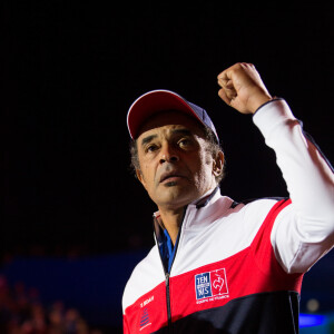 Yannick Noah, capitaine de l'équipe de France - Le joueur de tennis Jérémy Chardy opposé au joueur Croate Borna Coric lors de la Finale de la Coupe Davis France vs Croatie, au Stade Pierre Mauroy à Villeneuve d'Ascq . Match gagné par l'équipe de Croatie. France, Villeneuve d'Ascq , 23 novembre 2018. © Alain Rolland / Imagebuzz / Bestimage