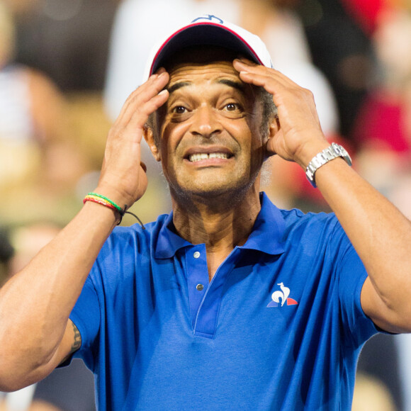 Yannick Noah - Les joueurs de tennis français Julien Benneteau et Nicolas Mahut opposés aux joueurs espagnols Marcel Granollers et Feliciano Lopez lors de la Demi finale double, de la Coupe Davis de tennis France / Espagne, remportée par la France: (6-0, 6-4, 7-6) à Villeneuve-d'Ascq, France, le 15 septembre 2018.