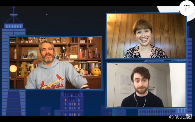 Daniel Radcliffe en interview sur la chaîne américaine Bravo, le 18 mai 2020.