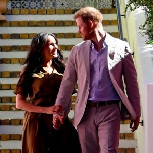 Le prince Harry, duc de Sussex, et Meghan Markle, duchesse de Sussex, en visite à Bo Kaap à Cape Town, Afrique du Sud. Le 24 septembre 2019