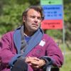 Exclusif - Patrick Puydebat - Reprise du tournage de la série "Les Mystères de l'amour" à Cergy-Pontoise (Val d'Oise) après 2 mois d'arrêt dû au confinement en pleine épidémie de Coronavirus Covid-19 le 14 mai 2020.